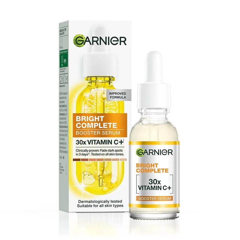 Serum Garnier Tinh Chất Hỗ Trợ Sáng Da, Mờ Thâm Light Complete Vitamin C 30X Booster Serum