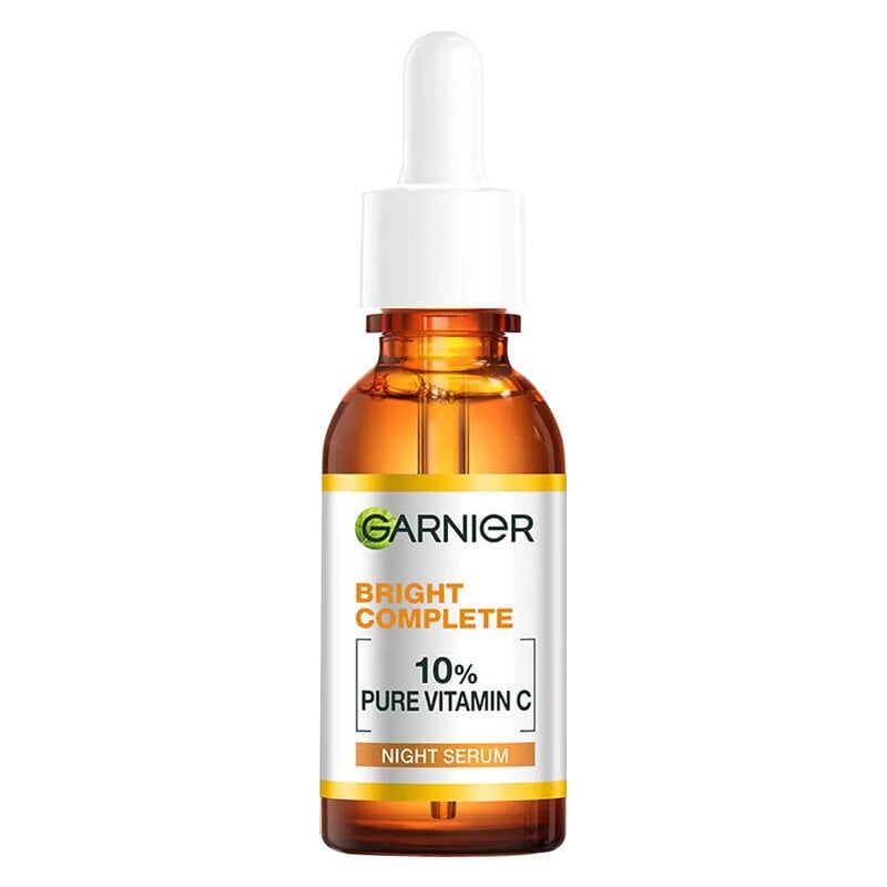 Serum Garnier Hỗ Trợ Sáng Da, Mờ Thâm Ban Đêm Skin Naturals Bright Complete Overnight Booster Serum 30ml