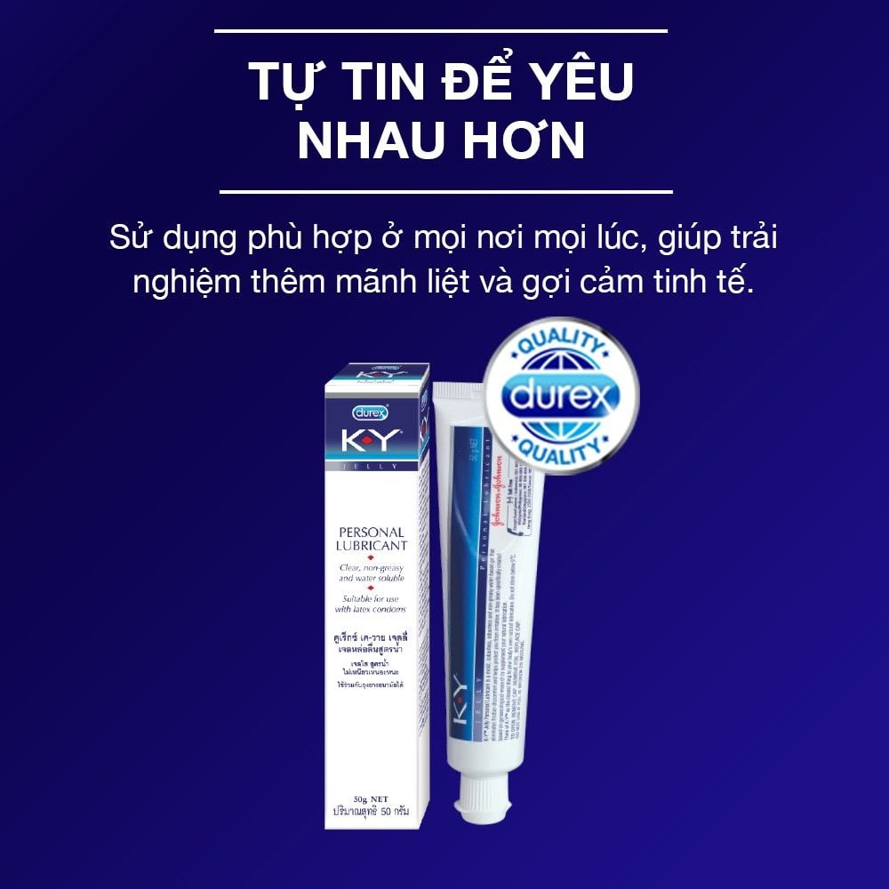 Gel Bôi Trơn Durex K-Y Jelly 50g (Che tên sản phẩm khi giao hàng)