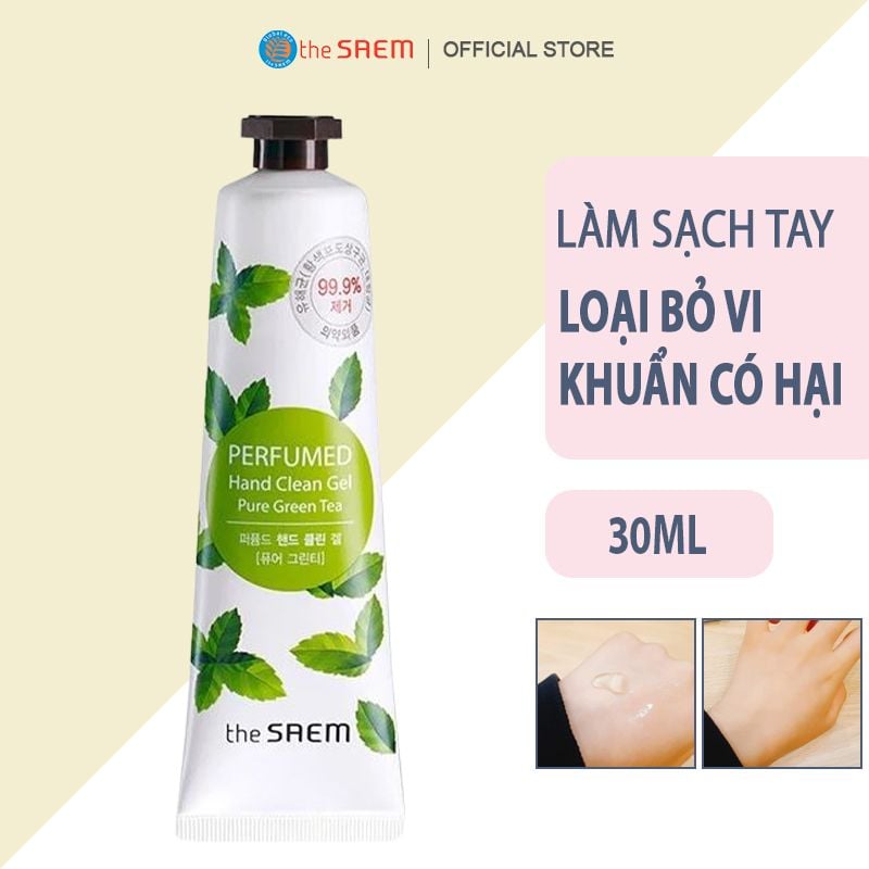 Gel Rửa Tay Chiết Xuất Trà Xanh The Saem Perfumed Hand Clean Gel Pure Green Tea 30ml