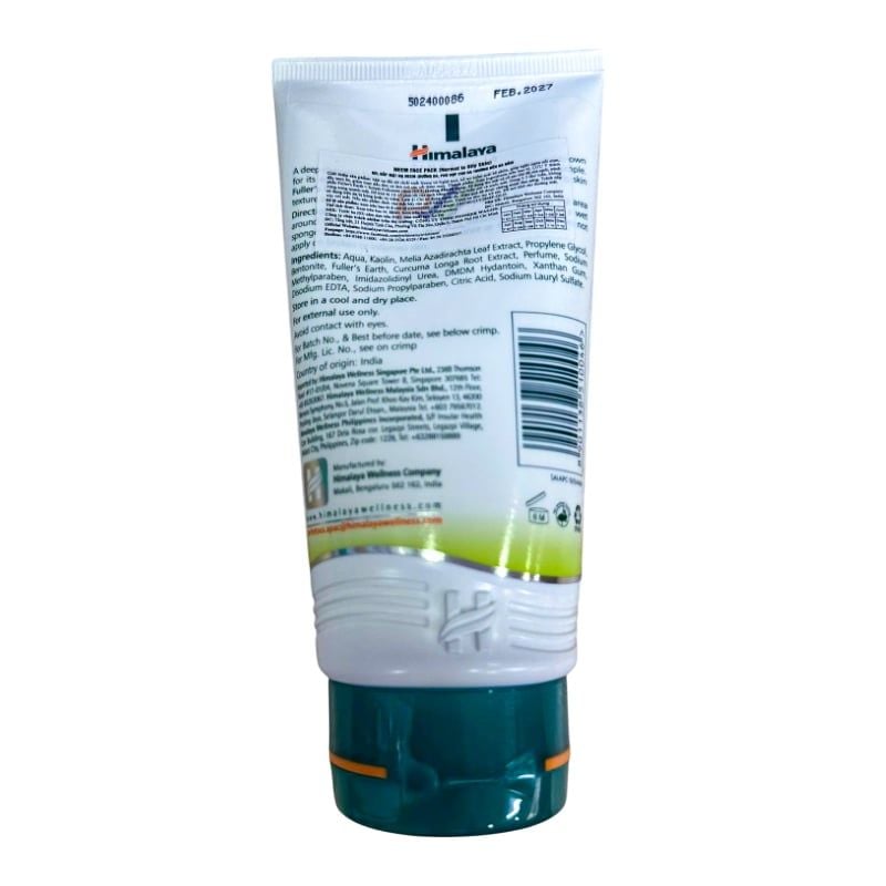 Mặt Nạ Đất Sét Himalaya Kiểm Soát Dầu Chiết Xuất lá Neem Neem Face Pack