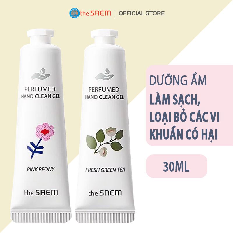 [30ml] Gel Rửa Tay Hương Nước Hoa The Saem Perfumed Hand Clean Gel Fresh Green Tea)