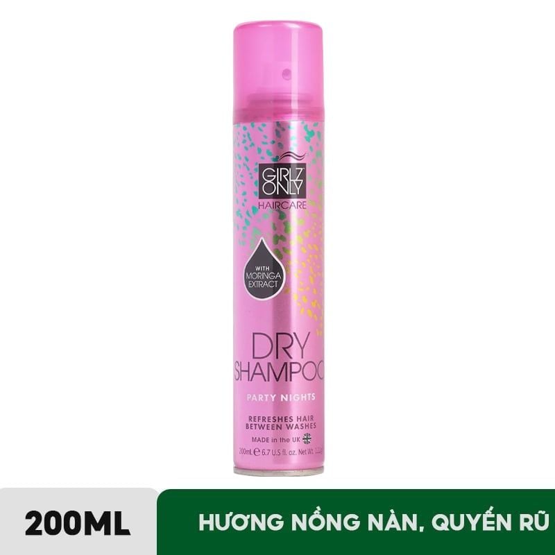 Dầu Gội Khô Girlz Only Dry Shampoo (Party Nights/ Dawn Til Dusk/ Dazzling Volume/ No Residue Nude)