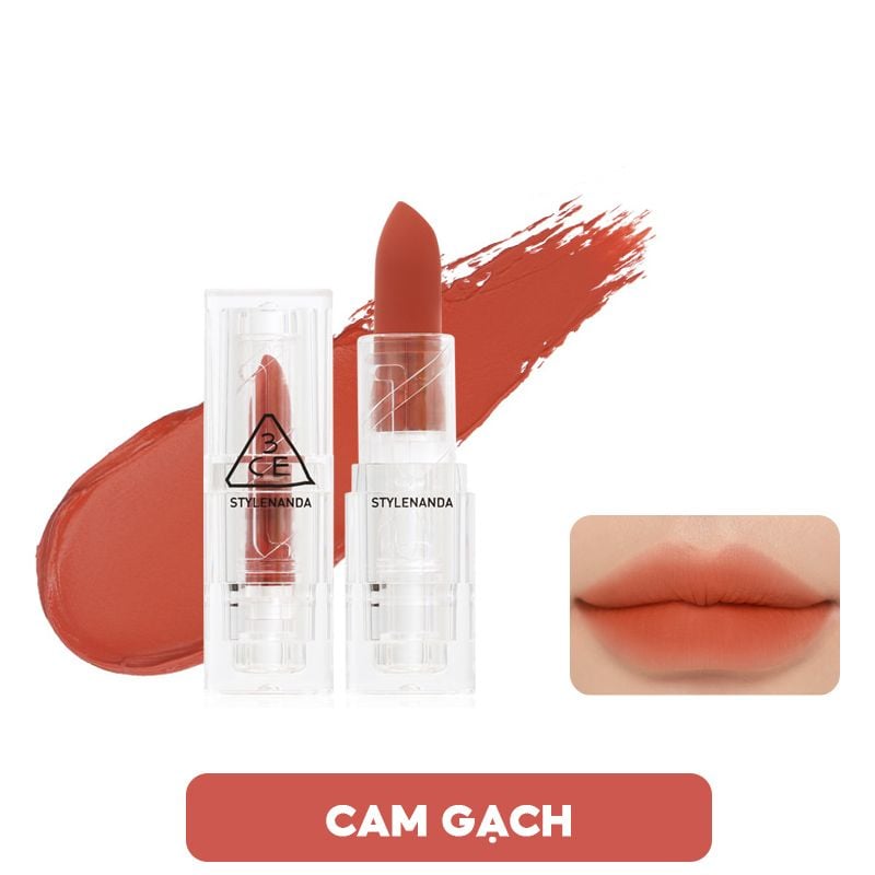 [PHIÊN BẢN GIỚI HẠN] Son Thỏi Lì, Lên Màu Chuẩn 3CE Soft Matte Lipstick 3.5g