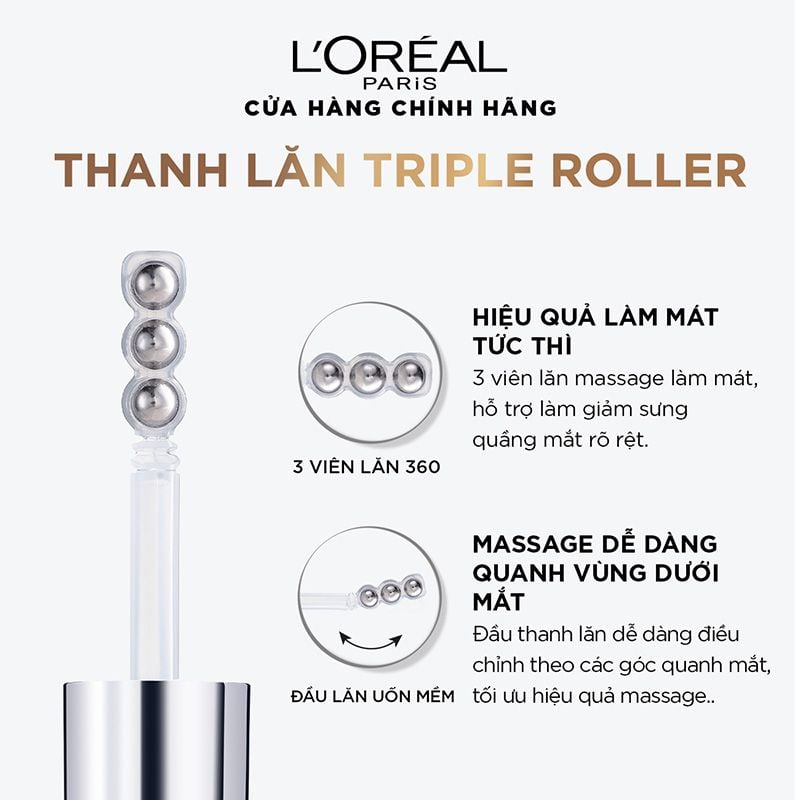 Serum L'oreal Dưỡng Sáng, Mờ Thâm Vùng Mắt L'oreal Paris Glycolic - Bright Dark Circle Eye Serum 20ml