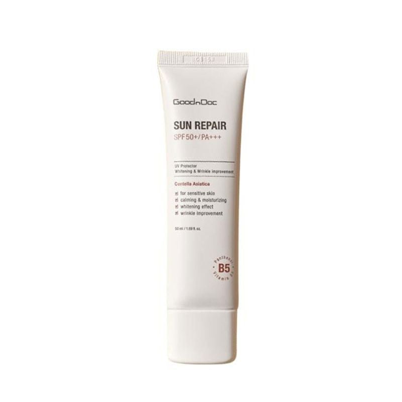 Kem Chống Nắng GoodnDoc Dưỡng Ẩm, Hỗ Trợ Phục Hồi Da Sun Repair SPF50+ PA+++ 50ml