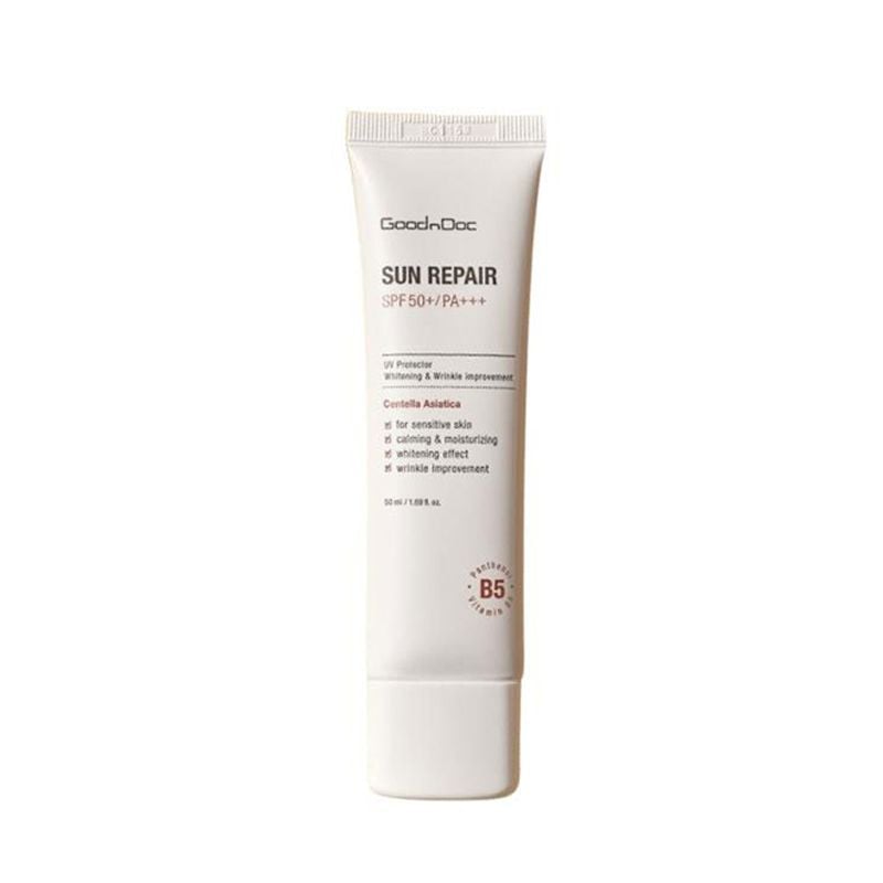 Kem Chống Nắng Dưỡng Ẩm, Phục Hồi Da GoodnDoc Sun Repair SPF50+ PA+++ 50ml