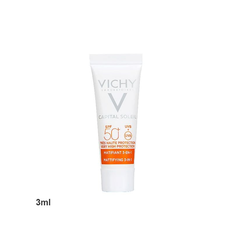 Kem Chống Nắng Kiềm Dầu Chống Ô Nhiễm Và Bụi Mịn Vichy Capital Soleil Mattifying 3-In-1 SPF50+ 50ml