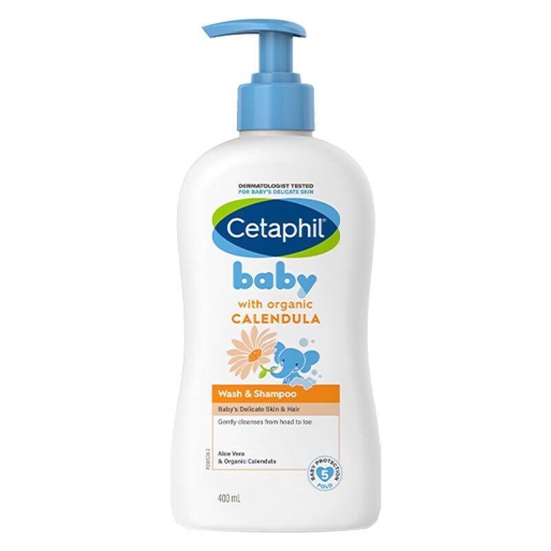 Sữa Tắm Gội Dịu Nhẹ Cho Bé Cetaphil Baby Wash & Shampoo With Organic Calendula 400ml