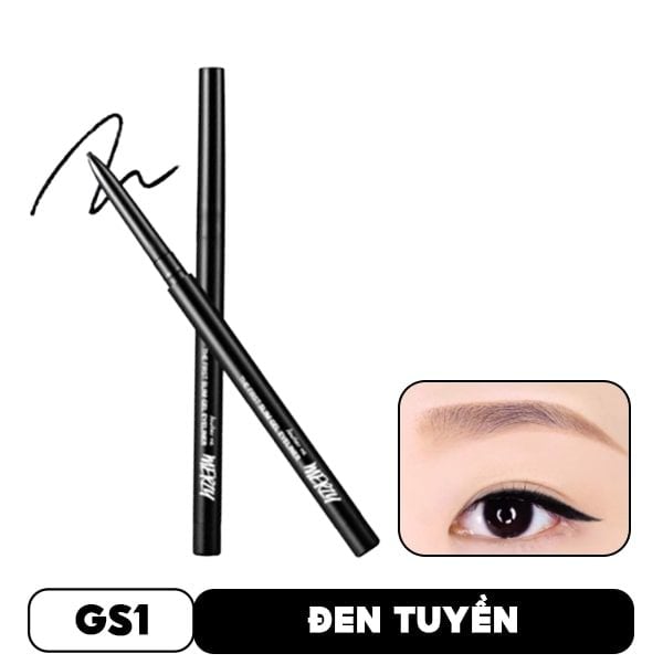 Chì Kẻ Mắt Merzy Siêu Mảnh Chống Trôi, Siêu Bền, Siêu Lì The First Slim Gel Eyeliner 0.05g