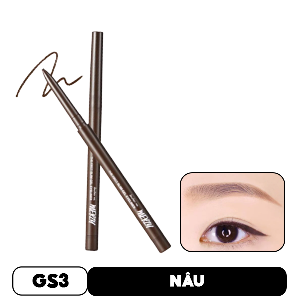 Chì Kẻ Mắt Siêu Mảnh Chống Trôi, Siêu Bền, Siêu Lì Merzy The First Slim Gel Eyeliner 0.05g