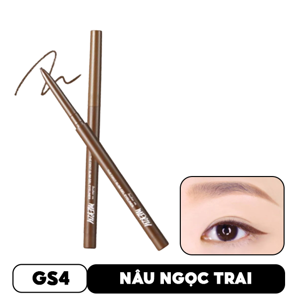 Chì Kẻ Mắt Merzy Siêu Mảnh Chống Trôi, Siêu Bền, Siêu Lì The First Slim Gel Eyeliner 0.05g