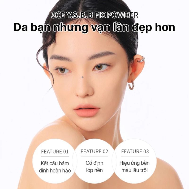 Phấn Phủ Cố Định Trang Điểm 3CE Makeup Fix Powder 9g