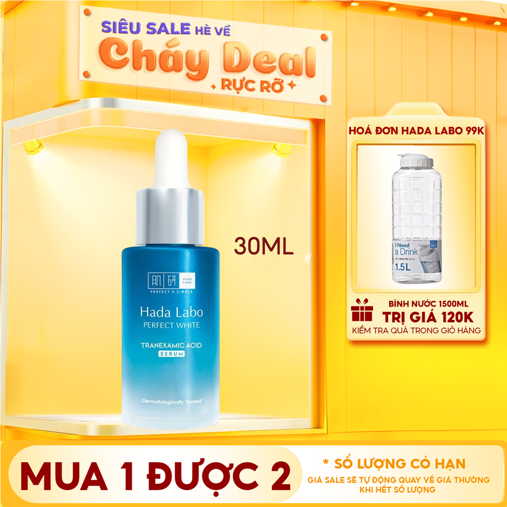 Serum Hada Labo Tinh Chất Dưỡng Trắng, Mờ Thâm Sạm Hada Labo Perfect White Tranexamic Acid Serum 30ml