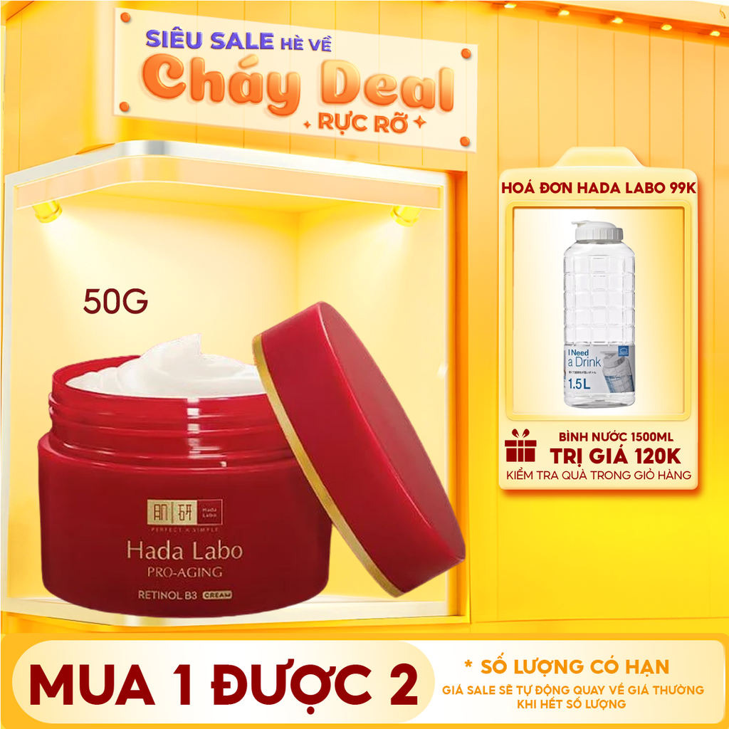 Kem Dưỡng Hada Labo Cải Thiện Da Lão Hóa Pro Anti Aging Lifting Cream 50g