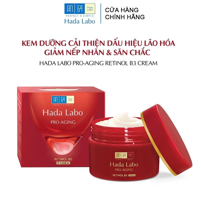 Kem Dưỡng Hada Labo Cải Thiện Da Lão Hóa Pro Anti Aging Lifting Cream 50g
