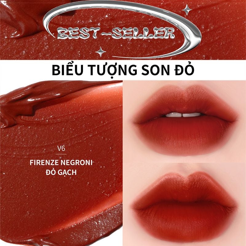 [NEW][V6 PUFFER] Son Kem Lì, Bền Màu, Lâu Trôi Merzy The First Velvet Tint