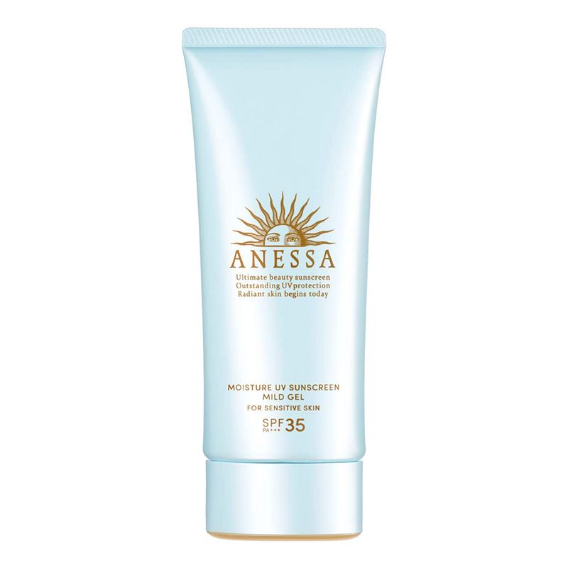 Kem Chống Nắng Dạng Gel Dành Cho Da Nhạy Cảm Và Trẻ Em Anessa Moisture UV Sunscreen Mild Gel SPF35/PA+++ 90g