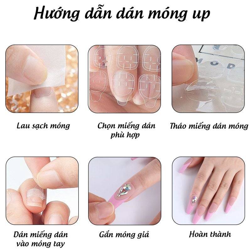 [NHẬP KHẨU] Hộp 24 Móng Tay Giả Siêu Bền Nhiều Họa Tiết Xinh Xắn UNK Nail Box (Kèm Keo, Dán Móng Tiện Dụng)