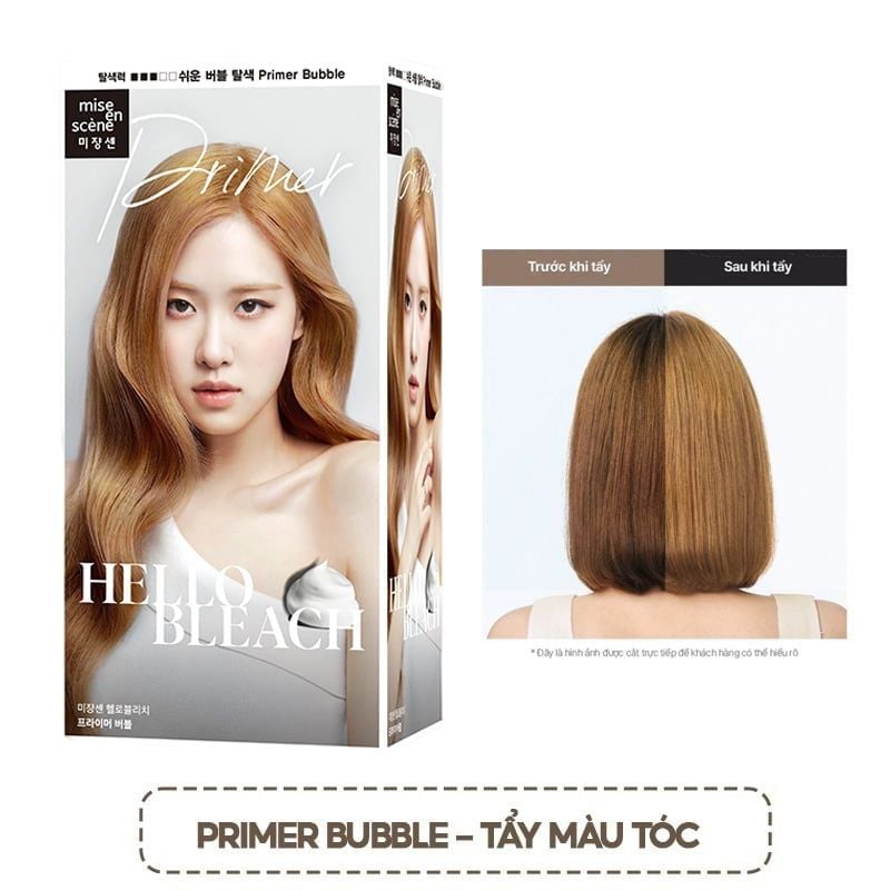 [Black Pink's Choice] Thuốc Gội Nhuộm Tóc Dạng Bọt Mise En Scene Hello Bubble Foam Color