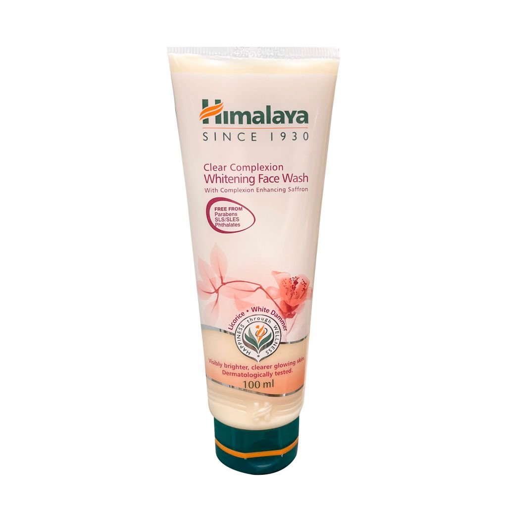 [100ml] Sữa Rửa Mặt Dưỡng Trắng Da Chiết Xuất Nghệ Tây Himalaya Clear Complete Whitening Face Wash