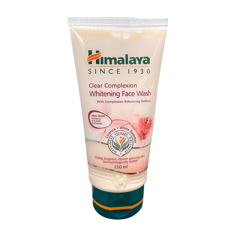 [Mini 50ml]  Sữa Rửa Mặt Himalaya Hỗ Trợ Dưỡng Trắng Da Chiết Xuất Nghệ Tây Clear Complete Whitening Face Wash