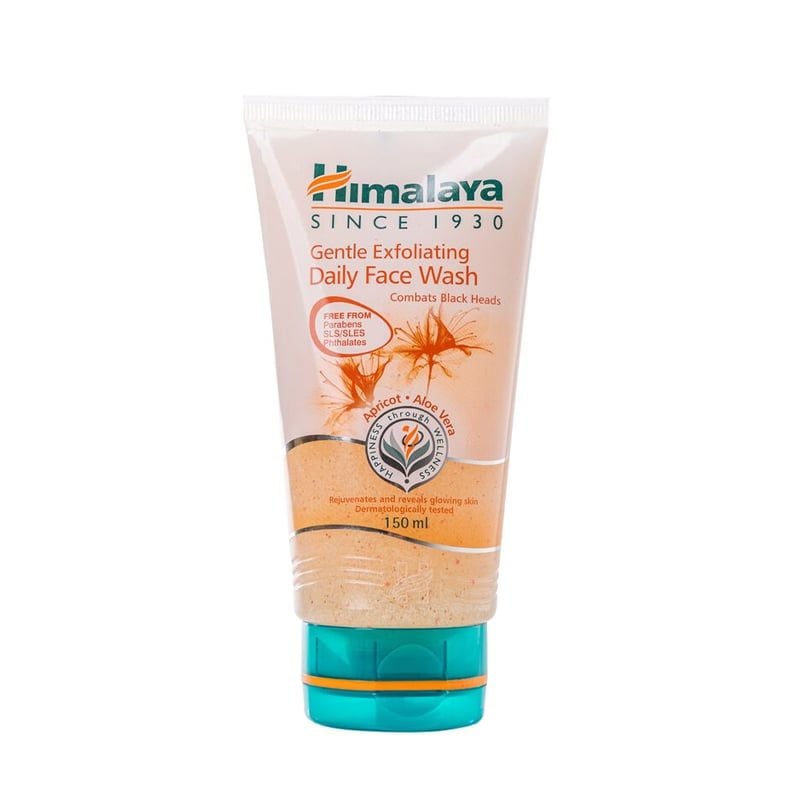 Sữa Rửa Mặt Himalaya Tẩy Tế Bào Chết, Hỗ Trợ Làm Sáng Da, Làm Sạch Mụn Đầu Đen Gentle Exfoliating Daily Face Wash 150ml