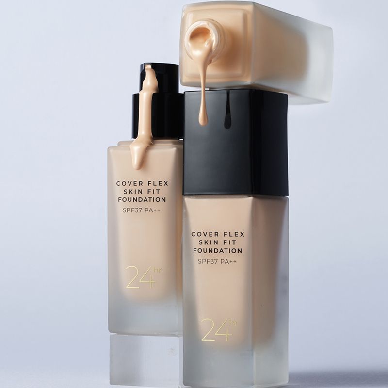 Kem Nền Che Phủ Tốt, Mỏng Mịn, Lâu Trôi B.O.M Cover Flex Skin Fit Foundation 30ml