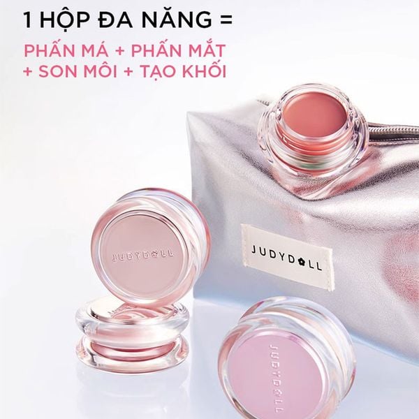  Son Môi & Má Hồng Kem Judydoll Đa Năng Watery Multiuse Color Balm 6g 