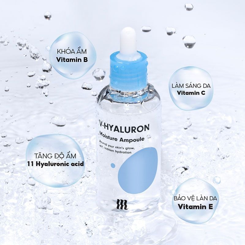 Tinh Chất Dưỡng Ẩm Chuyên Sâu, Căng Mịn Da By Merzy V-Hyaluronic Acid Moisture Ampoule 100ml