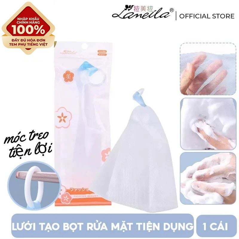 [NHẬP KHẨU] Lưới Tạo Bọt Rửa Mặt Tiện Dụng Lameila Frothing Net B0025