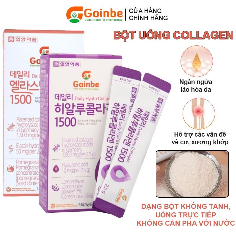 [Hộp 14 gói] Bột Uống Collagen, Hạn Chế Lão Hóa Goinbe Daily Collagen