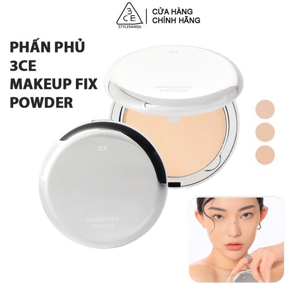  Phấn Phủ 3CE Cố Định Trang Điểm Makeup Fix Powder 9g 