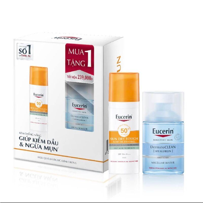 Nước Tẩy Trang Eucerin Dịu Nhẹ Cấp Ẩm Cho Da Nhạy Cảm Sensitive Skin Dermatoclean Micellar Water 3 in 1