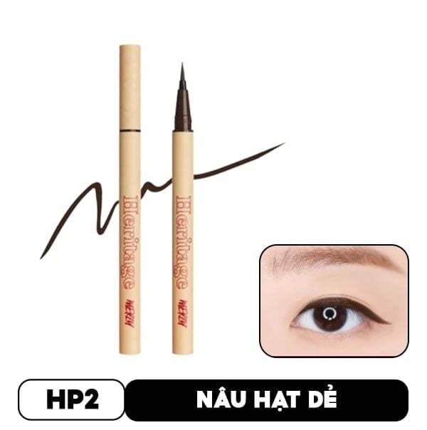 Bút Kẻ Mắt Nước Chống Trôi Hiệu Quả Cho Đôi Mắt Sắc Nét Merzy The Heritage Pen Eyeliner - Màu HP2 0.5g