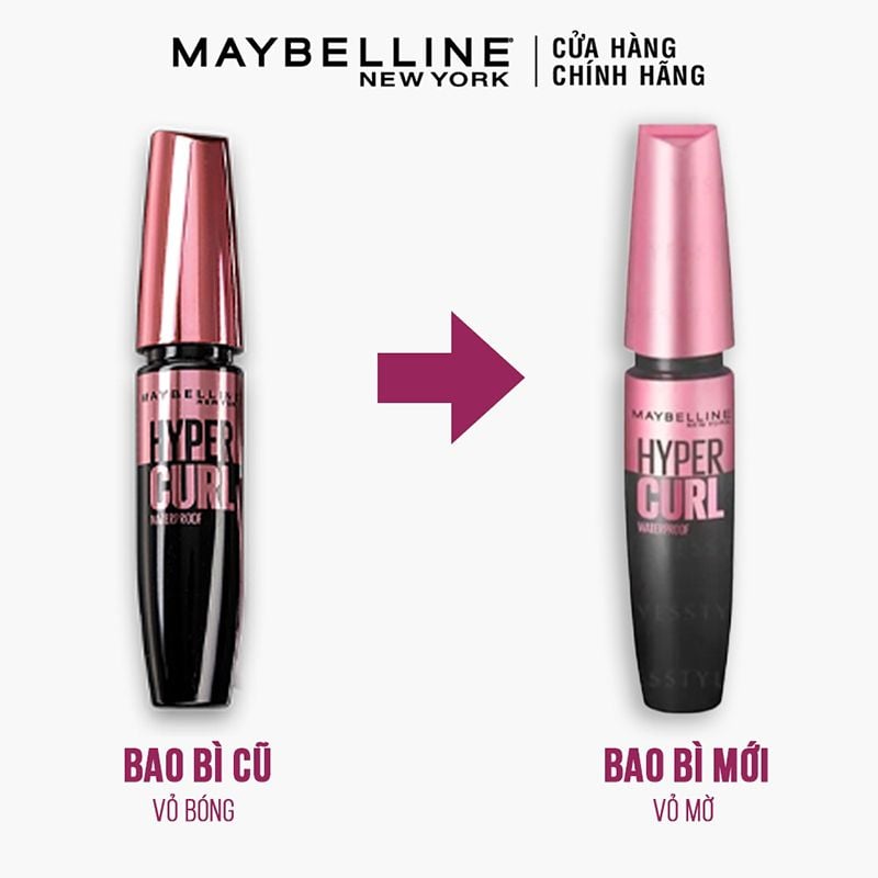 Mascara Làm Dài Và Cong Mi, Không Lem Không Trôi Maybelline The Hyper Curl Mascara