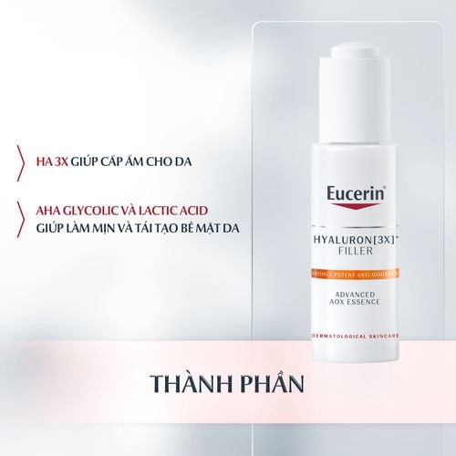 Serum Eucerin Ngăn Ngừa Lão Hóa Dưỡng Ẩm Sâu Anti-age Hyaluron-Filler Advanced AOX Essence 30ml