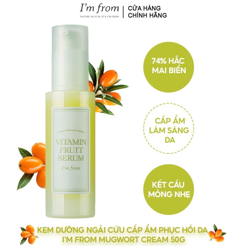 Serum I'm From Tinh Chất Dưỡng Ẩm, Làm Sáng Da I'm From Vitamin Fruit Serum 30ml