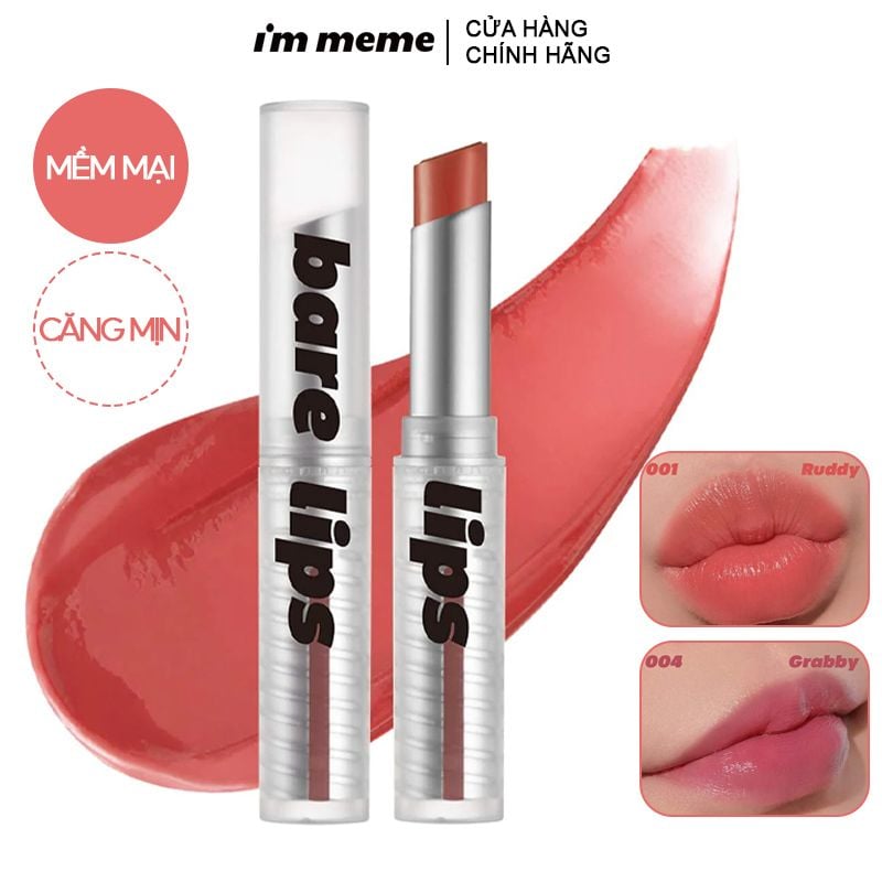 Son Dưỡng Có Màu I'm Meme I'm Bare Lips 3.2g