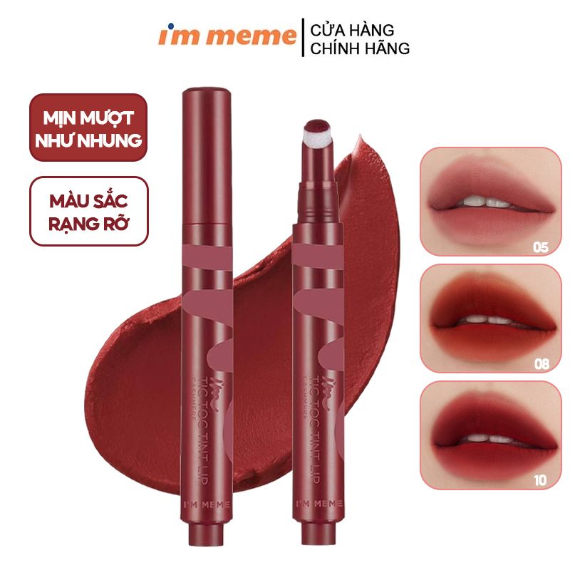 Son Bấm Cực Cool Lên Màu Chuẩn, Siêu Mịn Môi I'm Meme I'm Tic Toc Tint Lip Cashmere 2.5g - Màu 003 (date 5/2024)