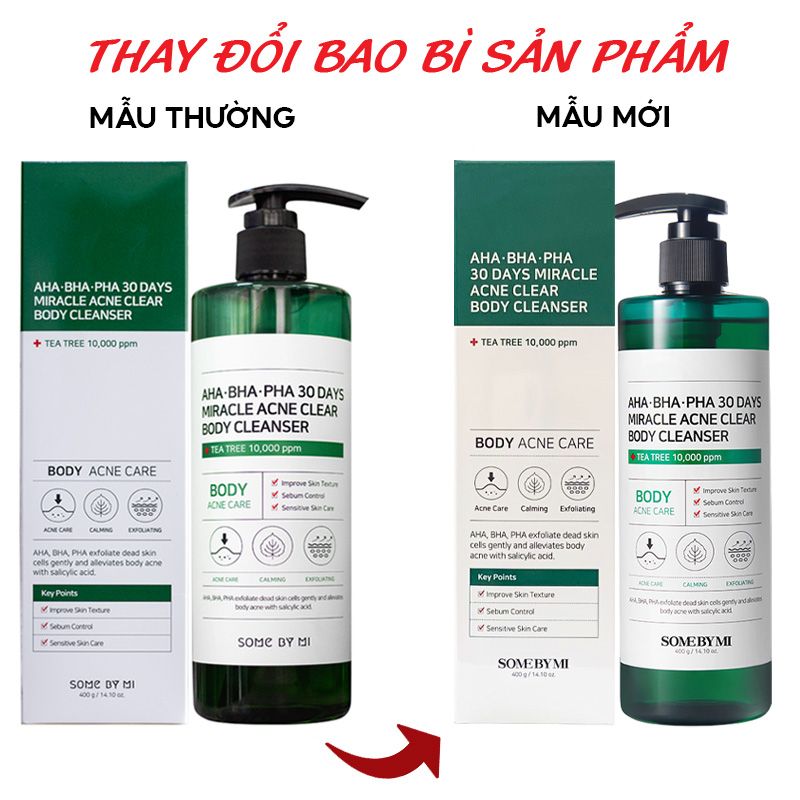 Sữa Tắm Làm Sạch Mụn Cơ Thể Some By Mi AHA-BHA-PHA 30 Days Miracle Acne Clear Body Cleanser 400g