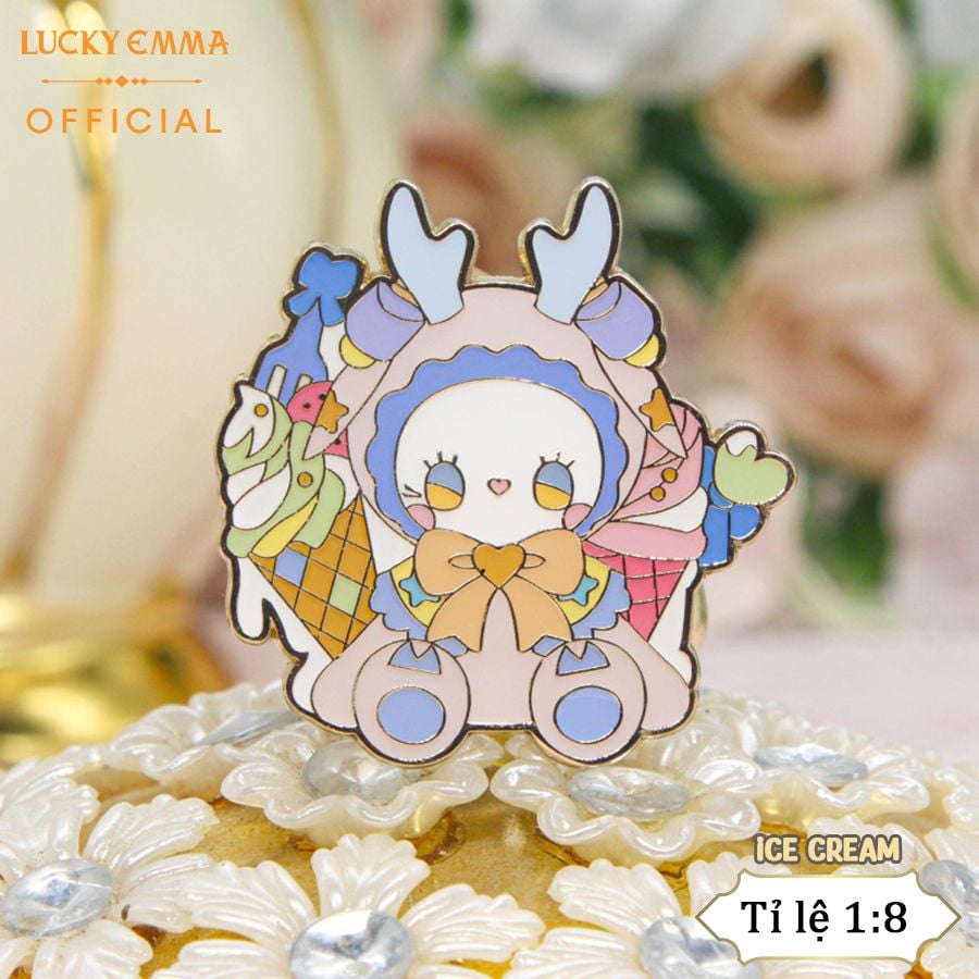 Huy Hiệu, Ghim Cài Áo Lucky Emma Party Series Badge - YSJ-0001