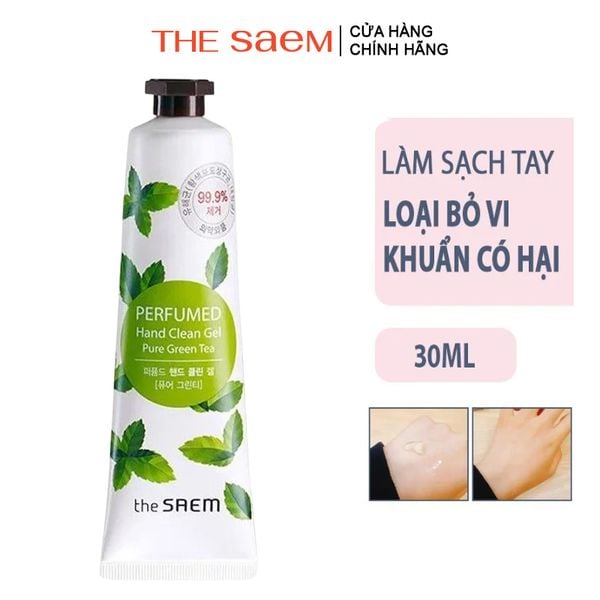 Gel Rửa Tay Chiết Xuất Trà Xanh The Saem Perfumed Hand Clean Gel Pure Green Tea 30ml