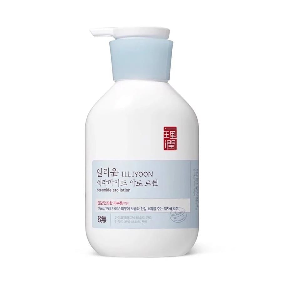 Sữa Dưỡng Ẩm ILLIYOON Dịu Nhẹ, Lành Tính Dành cho Mặt và Cơ Thể Ceramide Ato Lotion 350ml