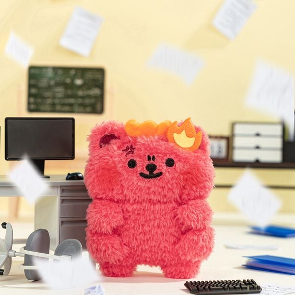  Móc Khóa Gấu Bông BearisBug Core Plush Keychain – Red Warmth - Q409 