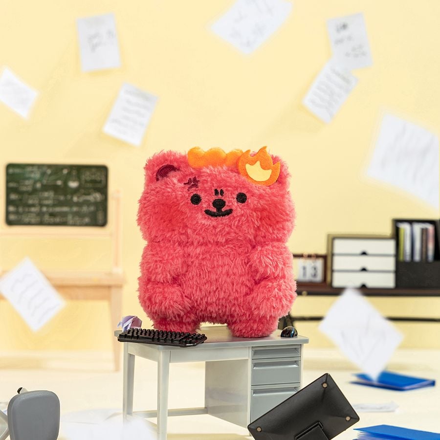 Móc Khóa Gấu Bông BearisBug Core Plush Keychain – Red Warmth - Q409