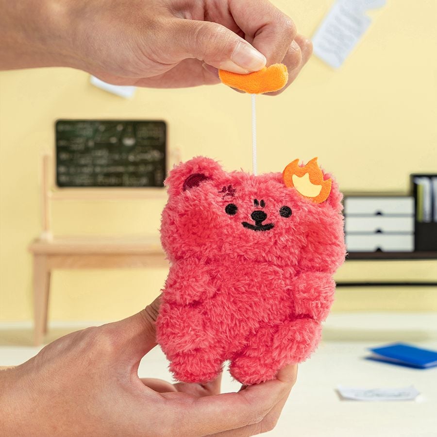 Móc Khóa Gấu Bông BearisBug Core Plush Keychain – Red Warmth - Q409