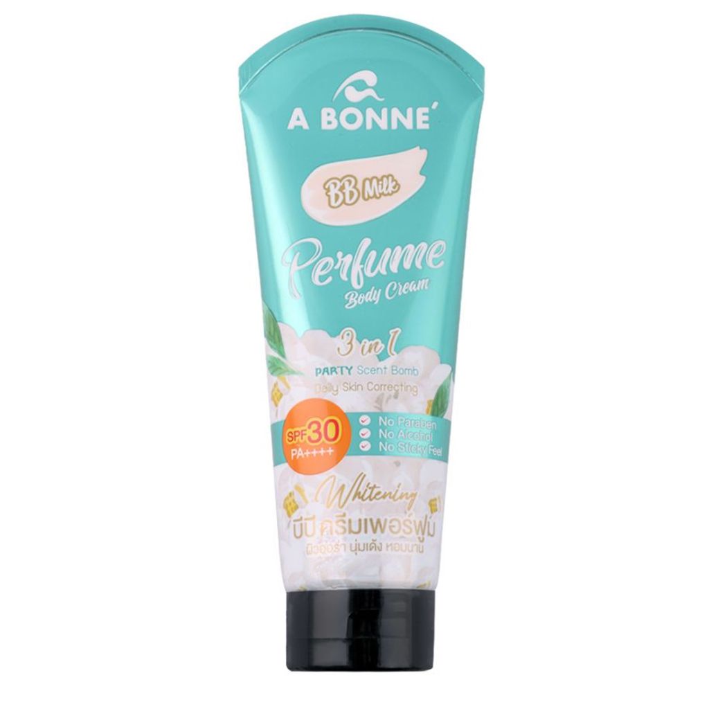 Kem Dưỡng Thể Dưỡng Ẩm, Hỗ Trợ Dưỡng Sáng Da, Chống Nắng, Hương Nước Hoa A Bonne Perfume Body Cream SPF30 PA++++ 200g #Milk