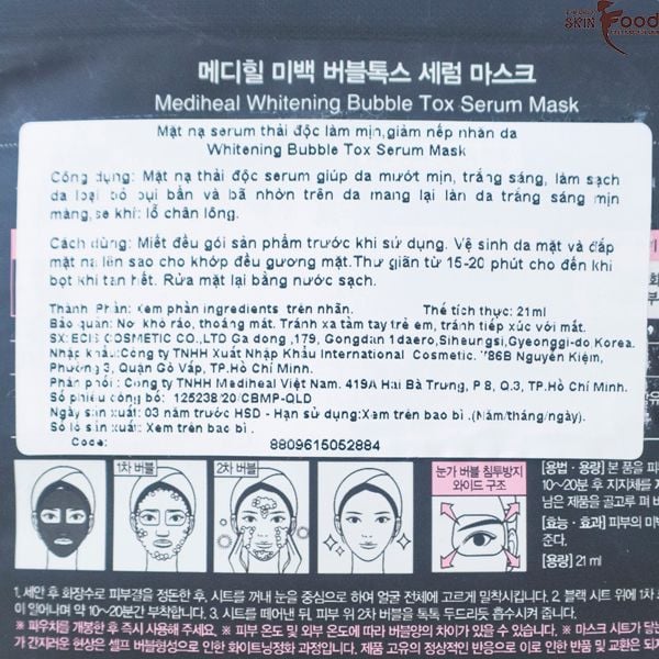 Mặt Nạ Than Hoạt Tính Mediheal Giúp Mờ Thâm Sạm, Hỗ Trợ Dưỡng Trắng Da Black Mask Ex