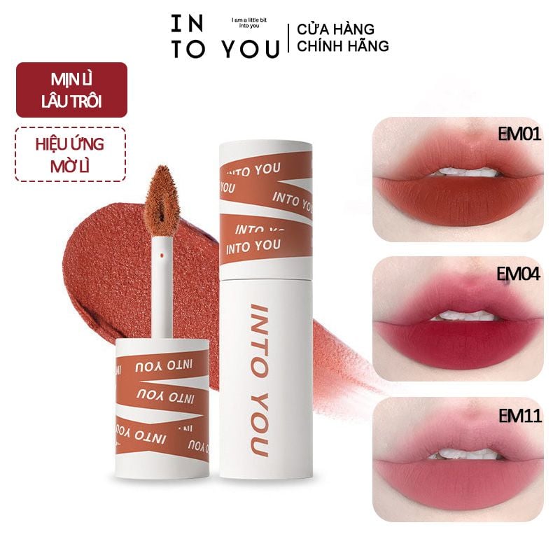 Son Kem Bùn & Má Hồng Mịn Môi Lâu Trôi Into You Shero Super Matte Lip & Cheek Mud 2g